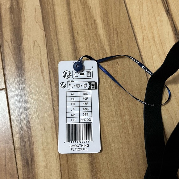 Fantasie FL4520 Seamless Underwire Bra BLACK  Sz 32DDD (F) Lifts NWT - Picture 4 of 6